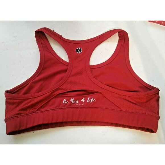 Holloway Women's Size Medium Red Pullover Vented Sports Bra  Be You For Life - Picture 3 of 4